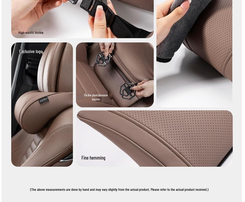 Car Neck Protection Pillow Headrest—Compatible with Maybach, BMW, Tesla; Lumbar Support, Seat Backrest