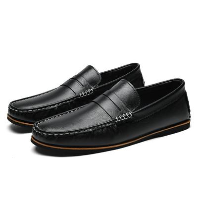 Modische Herren-Freizeitschuhe aus echtem Leder Loafer Klassische Herren-Geschäftsschuhe Leichte weiche Mokassins Herren Schlupfschuhe Fahrertreter