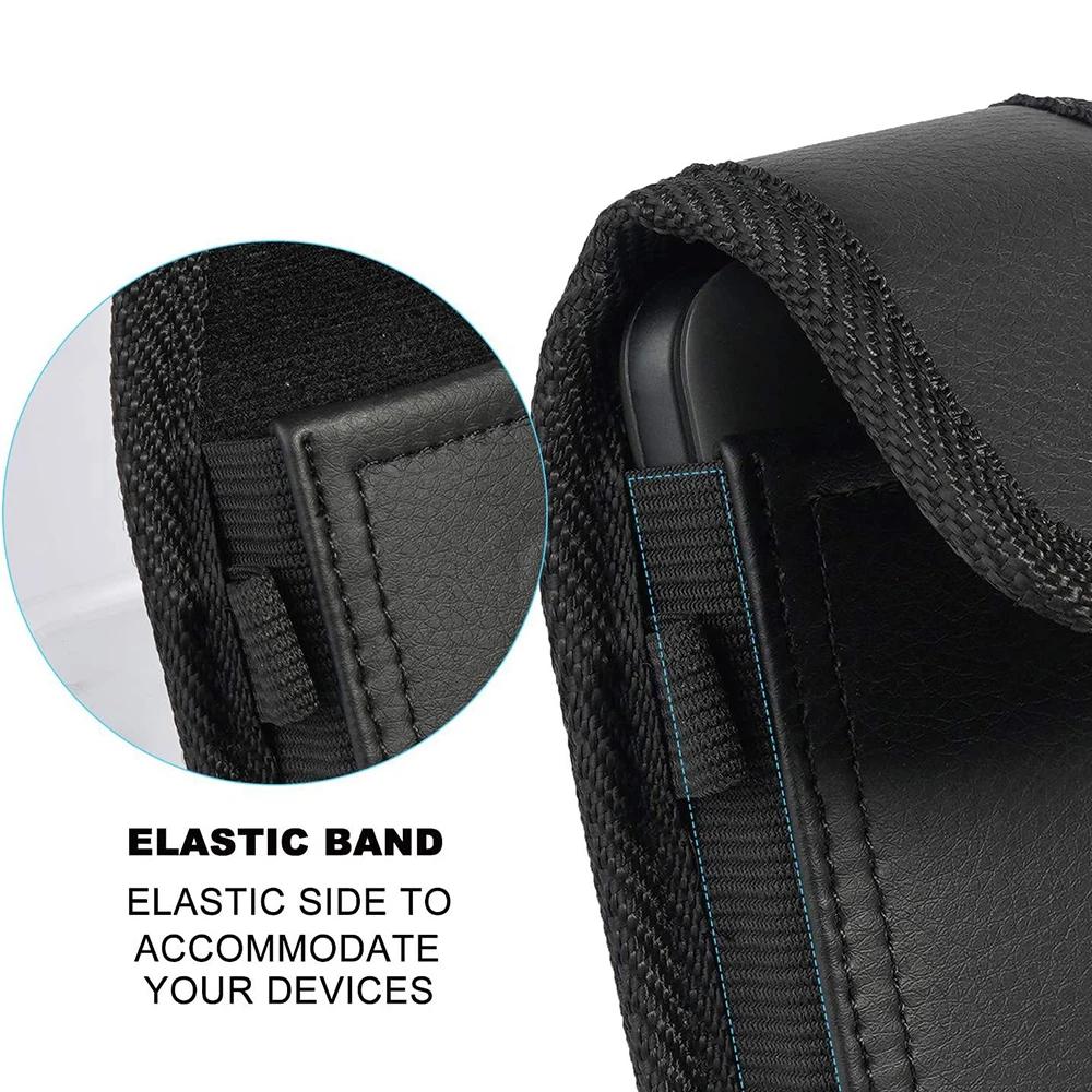 New Phone Holster for Nokia 1761 PU Leather Case Men Flip Waist Belt Clip Bag for TCL LG Classic Phone Pouch