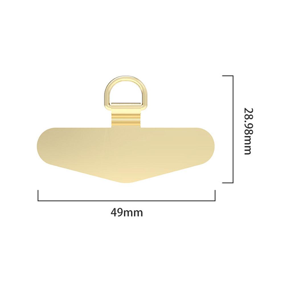 Ultra-thin Sturdy Metal Cellphone Hanging Strap Gasket Replacement Stainless Steel Mobile Phone Lanyard Tether Tabs Patch Clips