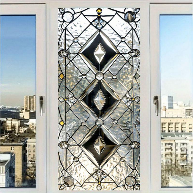 45*100cm Electrostatic Glass Sticker UV Blackout Decorative Window Stickers