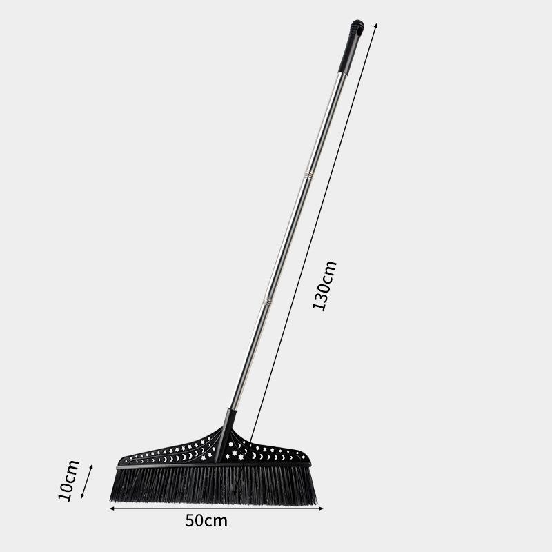 Extra Large Outdoor Hard Bristle Broom for Yard, Courtyard, and Garden Sweeping