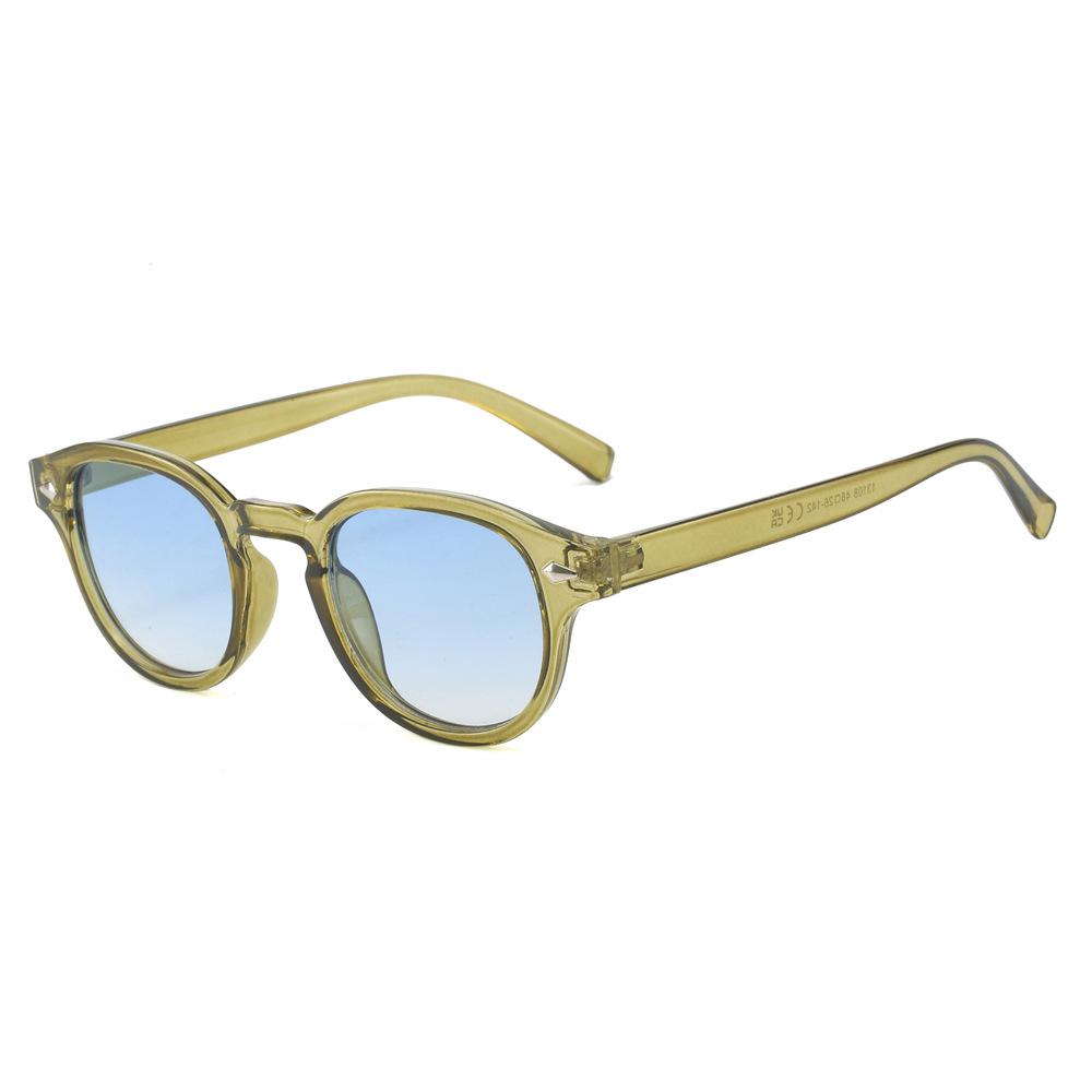 JYL Sunglasses Round Men Uv Protection Rivet Leopard Use 50223 A-18413 богатый лаванды