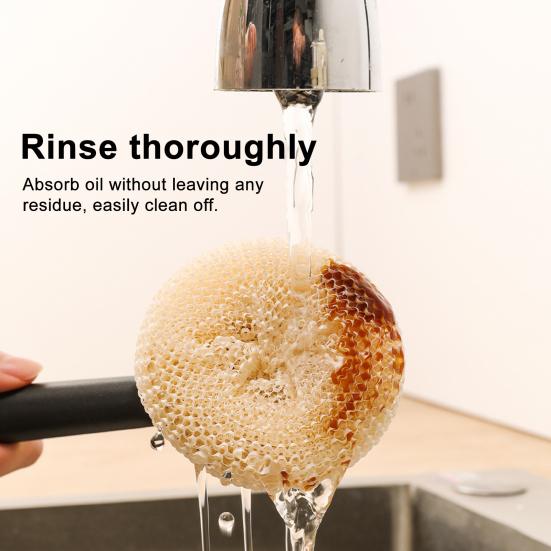 Pot Brush with Steel Ball Head Anti-Slip Grip Hanging Hole Long Handle Dishes Scrubber Kitchen Cleaning Tool