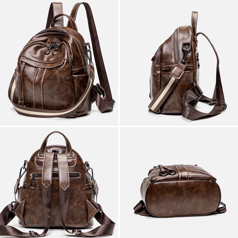 Mode Frauen Rucksack Schultaschen für Teenager Mädchen Schultasche Rucksack PU Leder Umhängetasche Studenten Handtasche