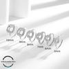 Princess Cut Copper Ring Setting – DIY 5-10mm Square Hwa-tsu Diamond Imitation, 925 Silver Finish