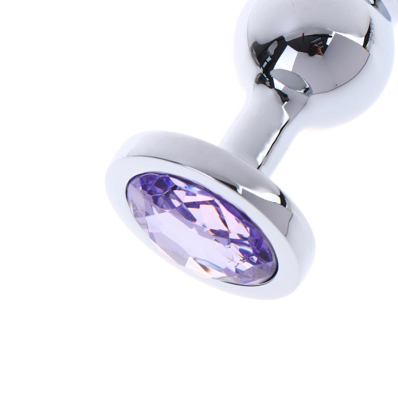 Metal Curved Anus Butt Plug,4 Beads Stimulating Anal Plugs Sex Toy, Prostate Massage,Analplug Buttplug Butplug With Jewelry Base