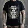 Hell Is Full And All The Devils Are Here T-Shirt | Shakespeare Quote / Gothic Occult Clothing