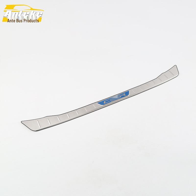 18 CHR Tylna płyta ochronna: Pedał Ochronny Klapy Bagażnika Ze Stali Nierdzewnej Dekoracyjny Cekin.