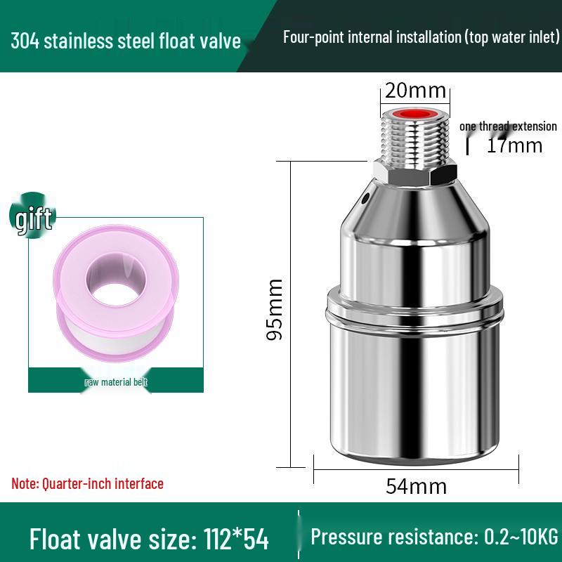 304 Stainless Steel Automatic Float Valve for Water Level Control