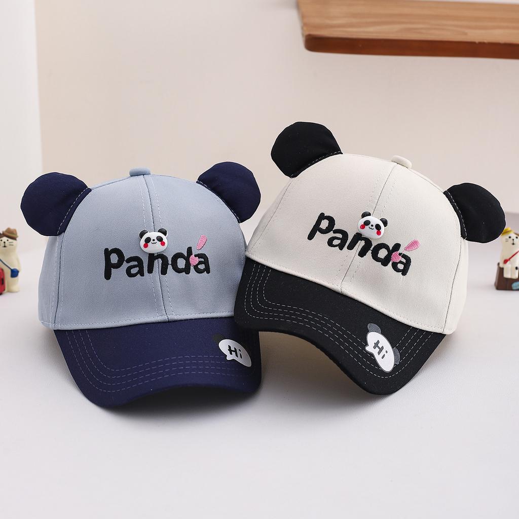 Kids Panda Baseball Cap Spring Autumn Sun Hat Baby Boy Girl Breathable Visor Protective Headwear