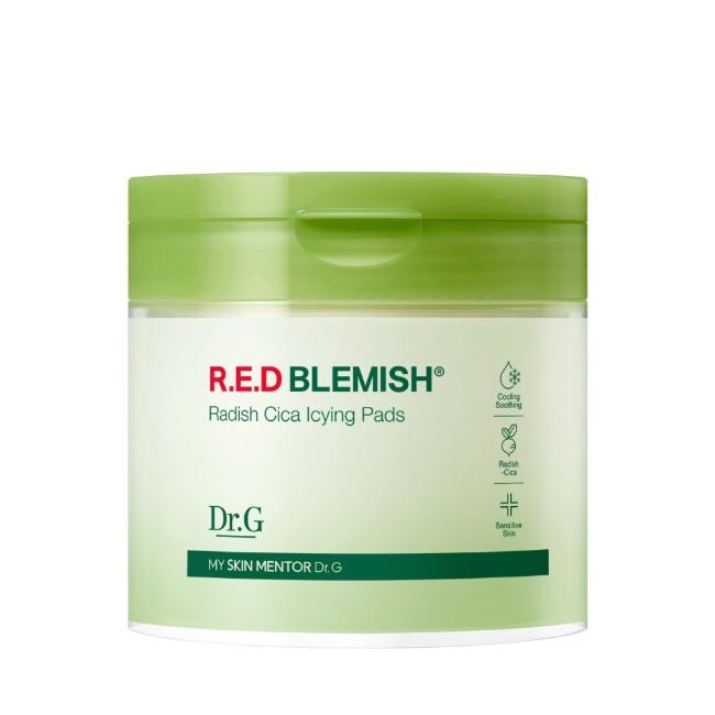 Dr.G Red Blemish Turnip Cica Icing Pad Cooling Soothing Toner Pads 60 Pads