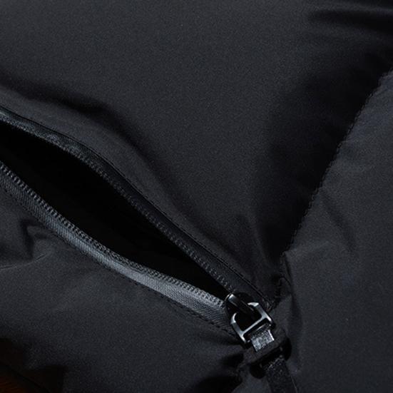 Winter Men Jacket Hooded Slim Fit Long Sleeve Drawstring Pockets Windbreaker for Daily Wear