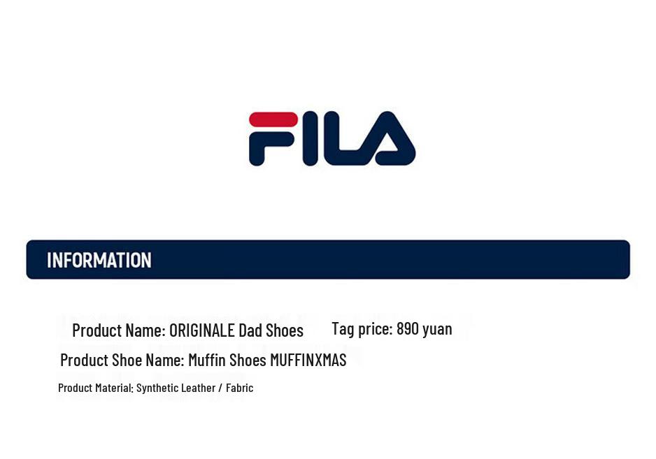 Fila Women's MUFFINXMAS Christmas Edition Dad Shoes