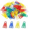 150pcs Plastic Paper Clips,35mm Long, Assorted Colors, Triangle Shape,Office Supplies,Document Filing,Triangle Clips