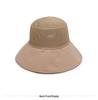 Korean Style Women's Trendy Large Brim Sun Hat with Bowknot - Foldable Bucket Hat for Vacation Travel