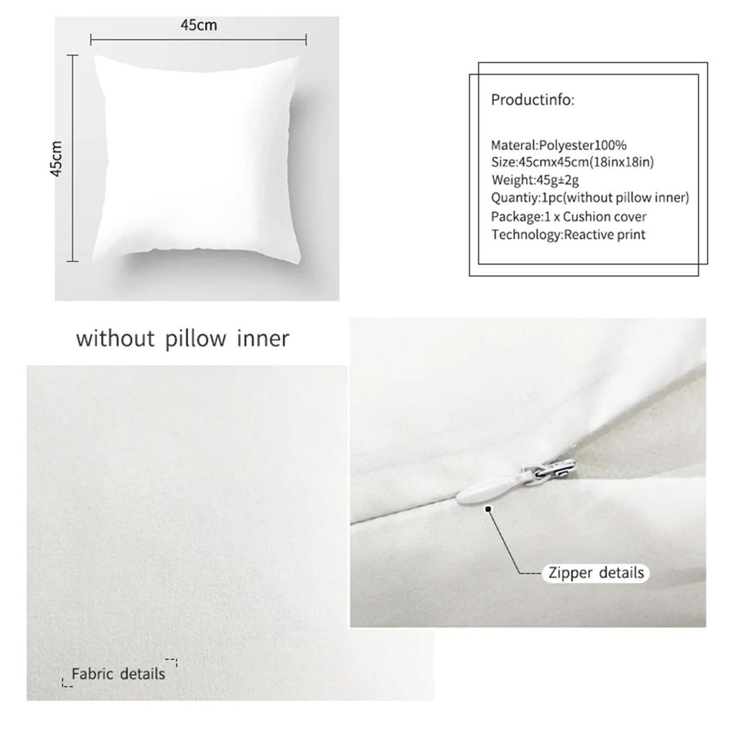 Pink Cute Love Printing Square Pillowcase, Home Decoration, Car Sofa Cushion Cover (45cm * 45cm)
