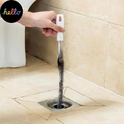 45 cm Rohrbaggerbürste Badezimmer Haar Kanalisation Waschbecken Reinigungsbürste Abflussreiniger Flexibler Reiniger Verstopfungsstopfen Lochentferner Werkzeug