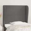 VidaXL Headboard with Ears Grey 103x23x118-128 Cm Faux Leather3117764