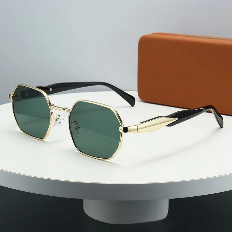 New Retro Sunglasses Women Men Fashion Polygonal Metal Frame Luxury Brand Designer UV400 Sun Glasses