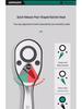 72-Tooth Reversible Quick Ratchet Socket Wrench with Large, Medium, and Small Fly Labor-Saving Thorns.