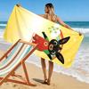 Bing Print Beach Towel, Large Soft Quick Dry Towel for Beach Camping Swimming