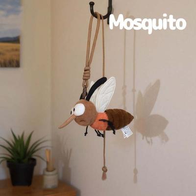 Cartoon Mosquito Plush Pendant Stuffed Animal Stuffed Mosquito Keychain  For Children