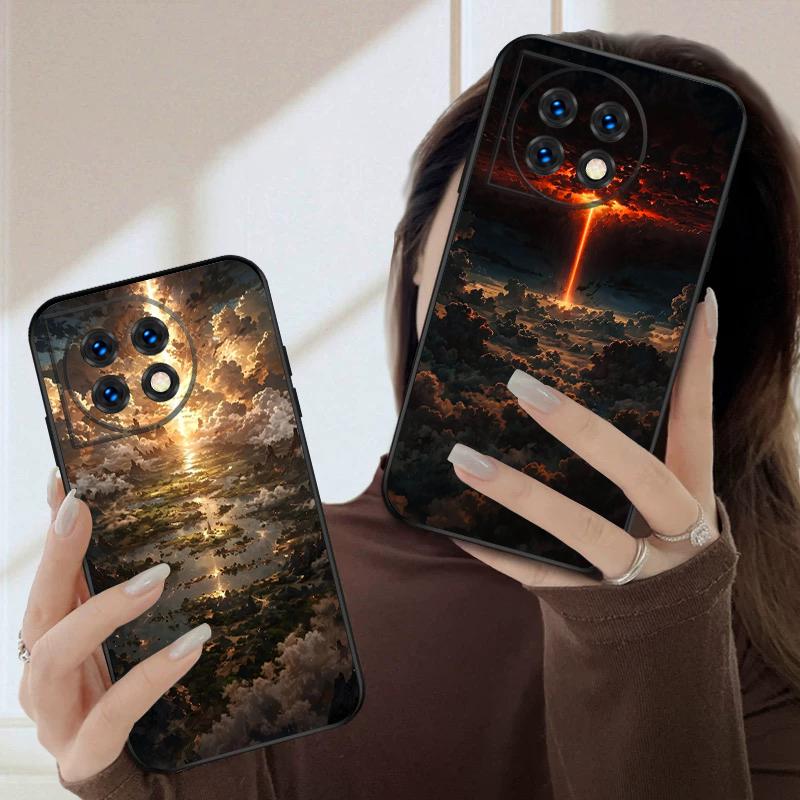 Romantic Star Moon For Oneplus 8T 9 9R 10 Pro 11 12 13 13R 5G ACE 5 Nord2 4 CE 3 4 Lite N20 SE N200 silicone soft phone case