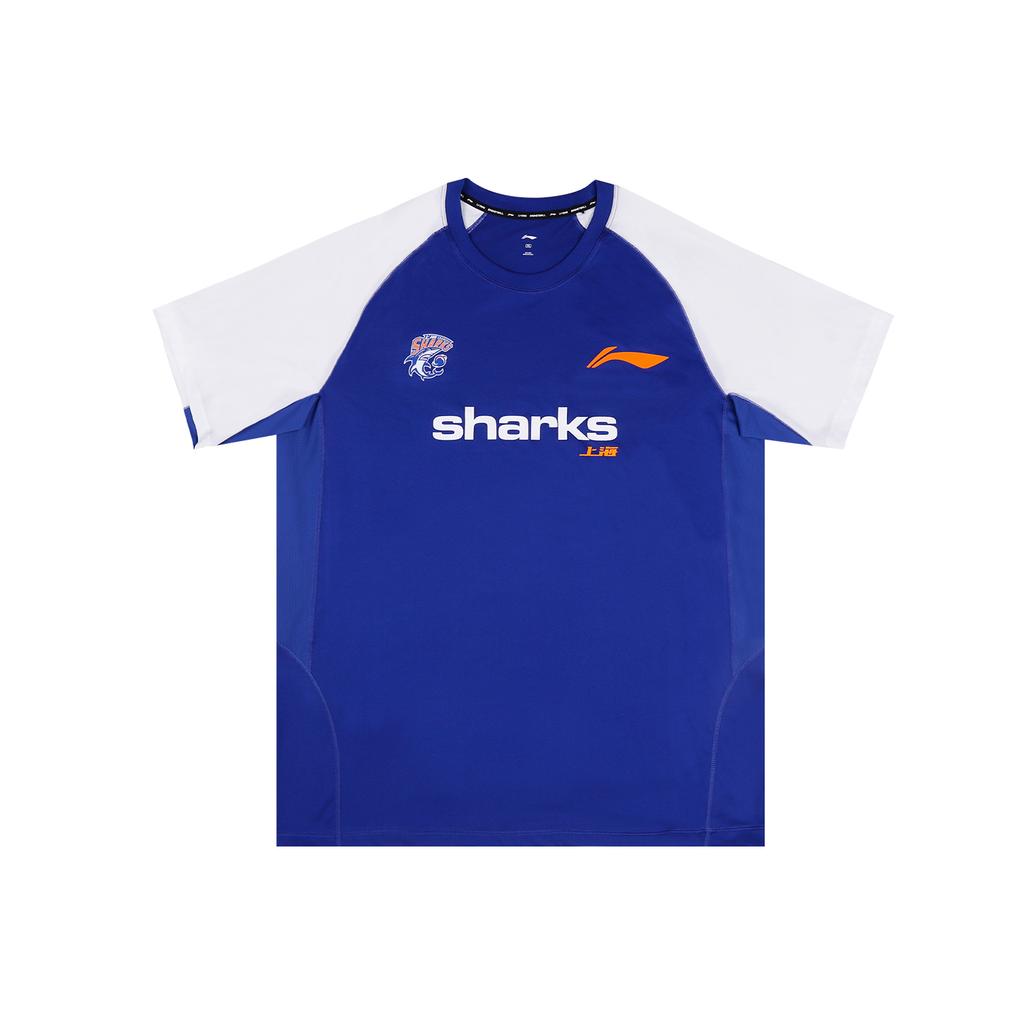 Li Ning T Shirt Unisex Blue White ATSV941-1
