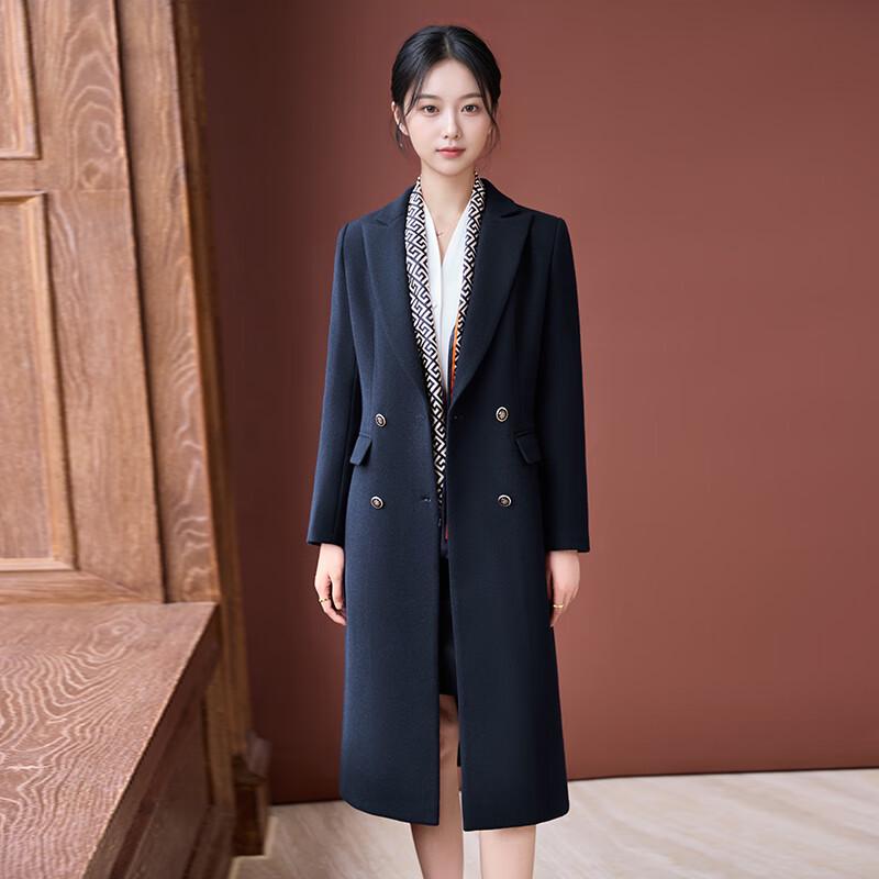 Женское профессиональное пальто из смесовой шерсти 3XL