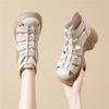 sandals women's new summer small man heightening thick-soled cool boots high-top leather sandals