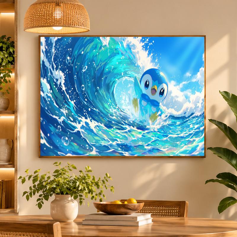 5D Diamond Painting Piplup DIY Full Drill Diamond Art Kit Home Decoration
