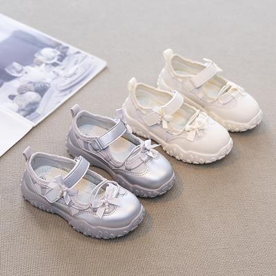 Kinder Sportsandalen Koreanischer Stil Mädchen Prinzessinnenschuhe Schleife Süß 2025 Neu Kinder Turnschuhe Rutschfeste Weiche Sohle Ins Trendig