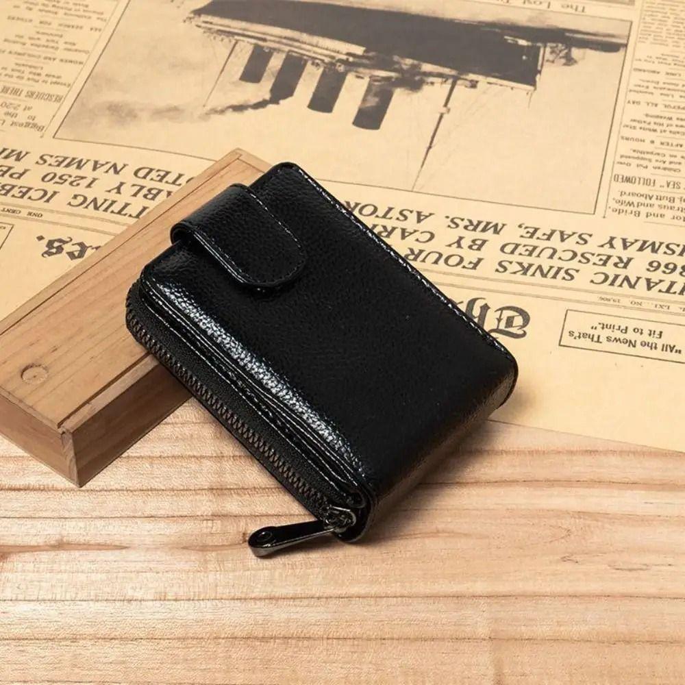 Große Kapazität Herren Reißverschluss Geldbörse 11/16 Fächer Kleine Karten Tasche Mode Tragbar Münzbeutel Unisex