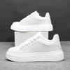 22 Frühling und Herbst neue dicke Sohle höhenverstellbare lässige Board-Schuhe sportliche trendige Schuhe Leder-Oberfläche atmungsaktiv