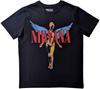 Nirvana T Shirt In Utero Angelic Band Logo Official Mens Black Size XL
