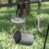 Boundless Voyage Titanium Cooker 900ml Suitable for Direct Folding Outdoor Camping Cooking with Storage Bag Mug, Flame, Lightweight, Compact, Handle,
