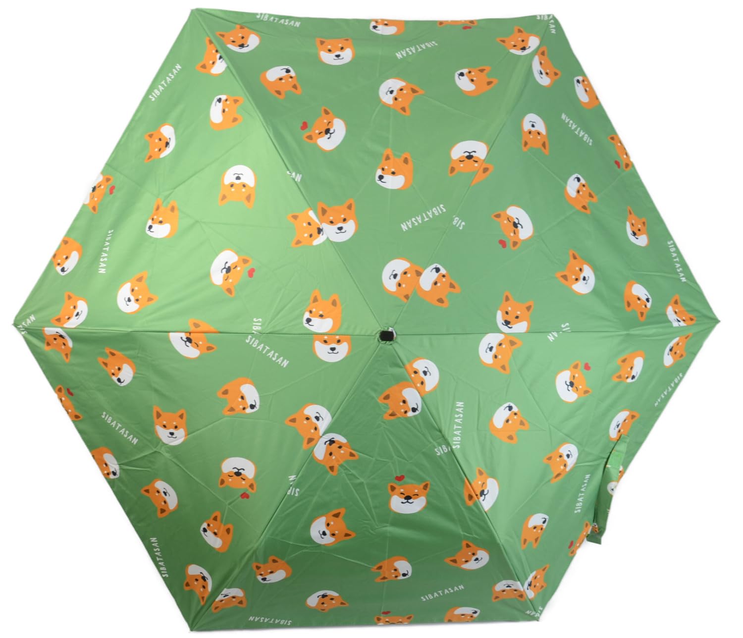 

Зонт складной Friends Hill зеленый, подходит для дождя или 6-спицевой зонт с ручным открытием, лицо Сибата-сана, [KS-361-805] Блокирующий, 99% защита, Блеск, зелёный