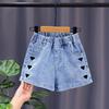 Letnie dziecięce krótkie spodenki jeansowe dla dziewczynek moda dziewczyna krótkie dżinsy księżniczki spodnie dziecięce spodenki dziewczęce odzież dla dziewczynek w kwiaty