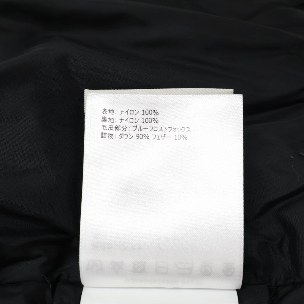 MONCLER [Good Condition] HIRONDELLE Down Jacket with Fur Collar coat O blackUsed