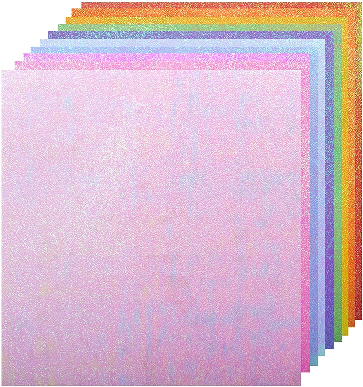 

LOORIPRO Glitter Origami 25cm Large 10 50 Large Pearl Origami Aurora for Making Paper Birthday Party Craft Art Paper Paper, Square, Size, Colors,