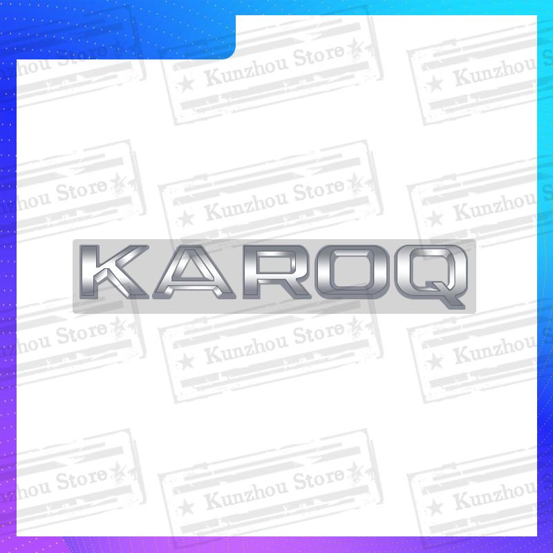 AAABV1 1PCS Metal For Skoda Octavia Yeti Rapid Kodiaq Karoq 4X4 Fabia Kamiq Superb VRS Logo Bright Silver Emblem Car Rear Trunk Sticker