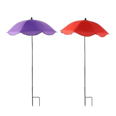 Plant Umbrellas for Outdoor Plants with Ground Stake Sturdy Weatherproof Protection Planter Shade Cover Garden Umbrellas