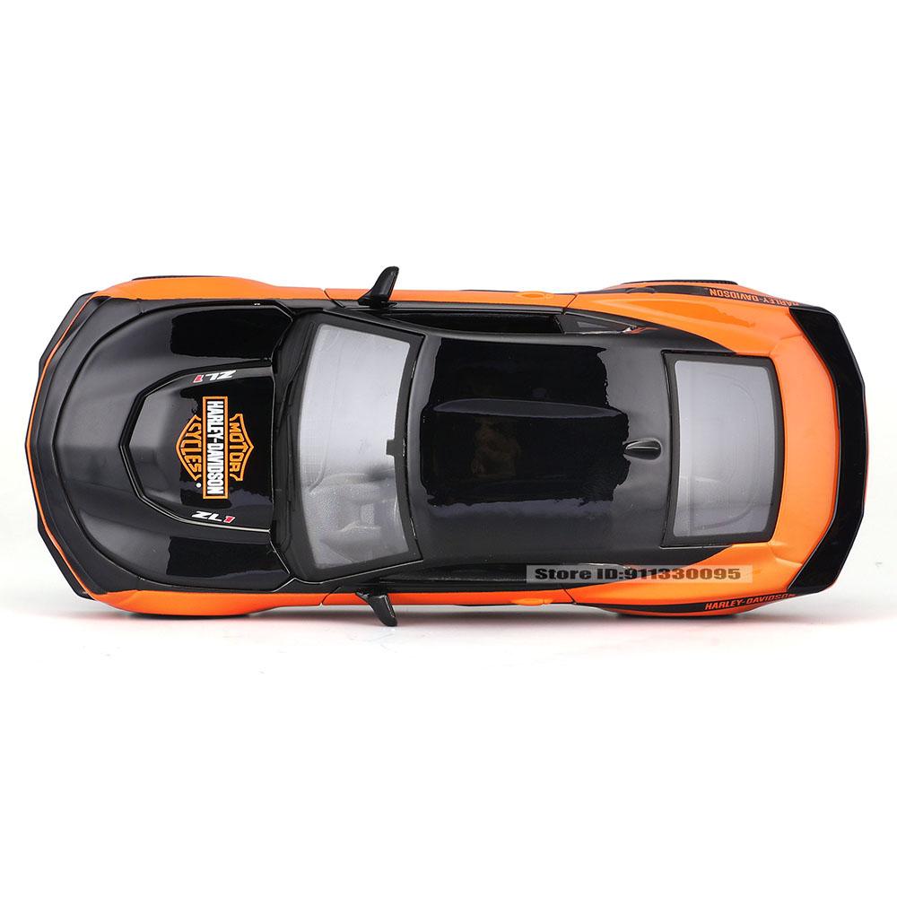 Maisto 1:24 Harley Joint Venture 2017 Chevrolet Camaro ZL11967 Ford Mustang GT Legierungsauto-Modell Dekoration Sammlung Spielzeug Geschenke
