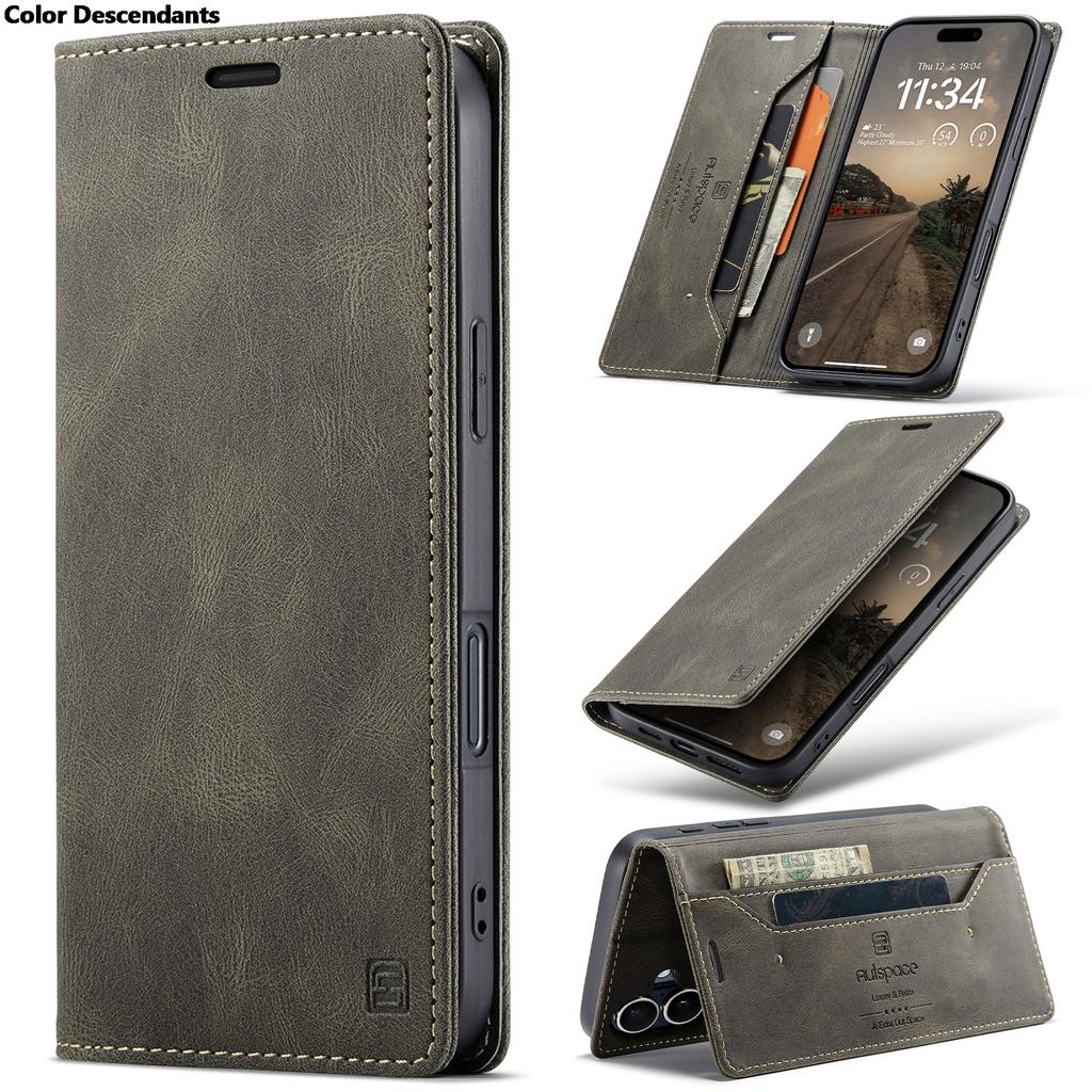 Lederhülle für Samsung Galaxy S9 S10 Plus S20 FE S21 S22 S23 S24 S25 Ultra Luxuriöse Magnetische Klapphülle Handy Ständer Tasche