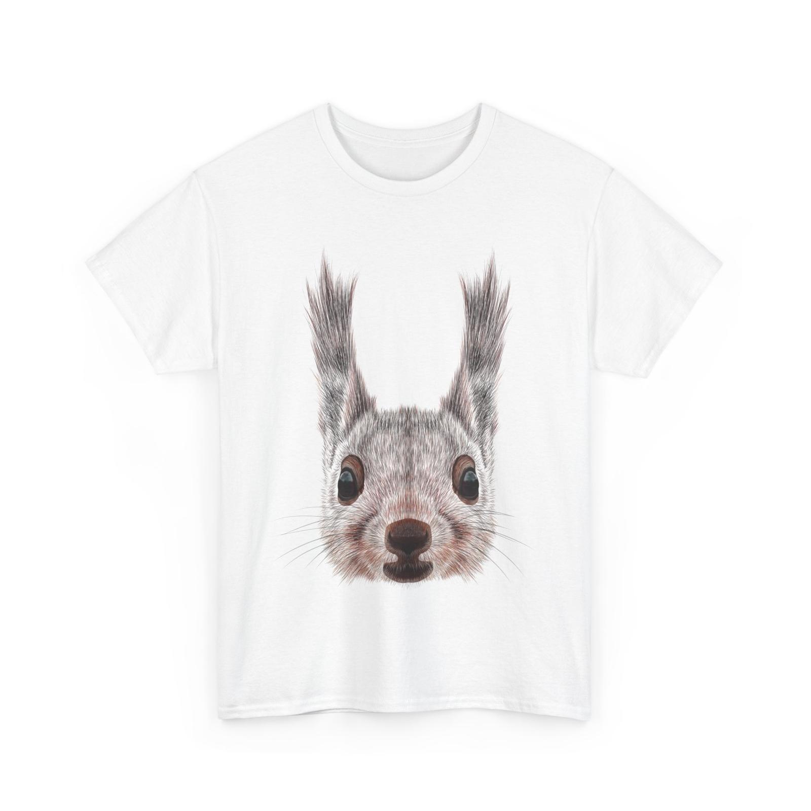 Squirrel Face T-Shirt Mens Womens Tees Top, Rodents Squirrel Lovers Animals Rodentology Shirt 3XL
