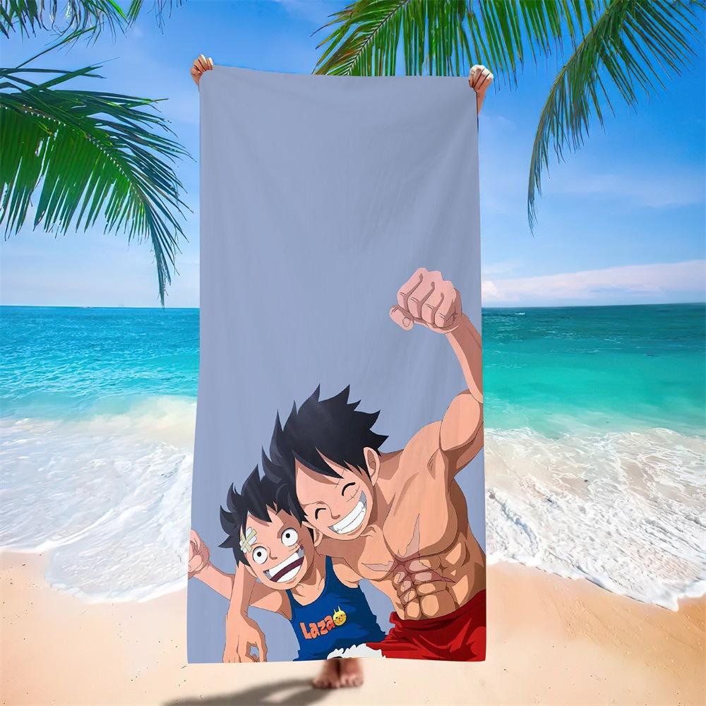 New Anime Character Printed Microfiber Beach Towel Quick Dry Water Absorbent Bath Towel