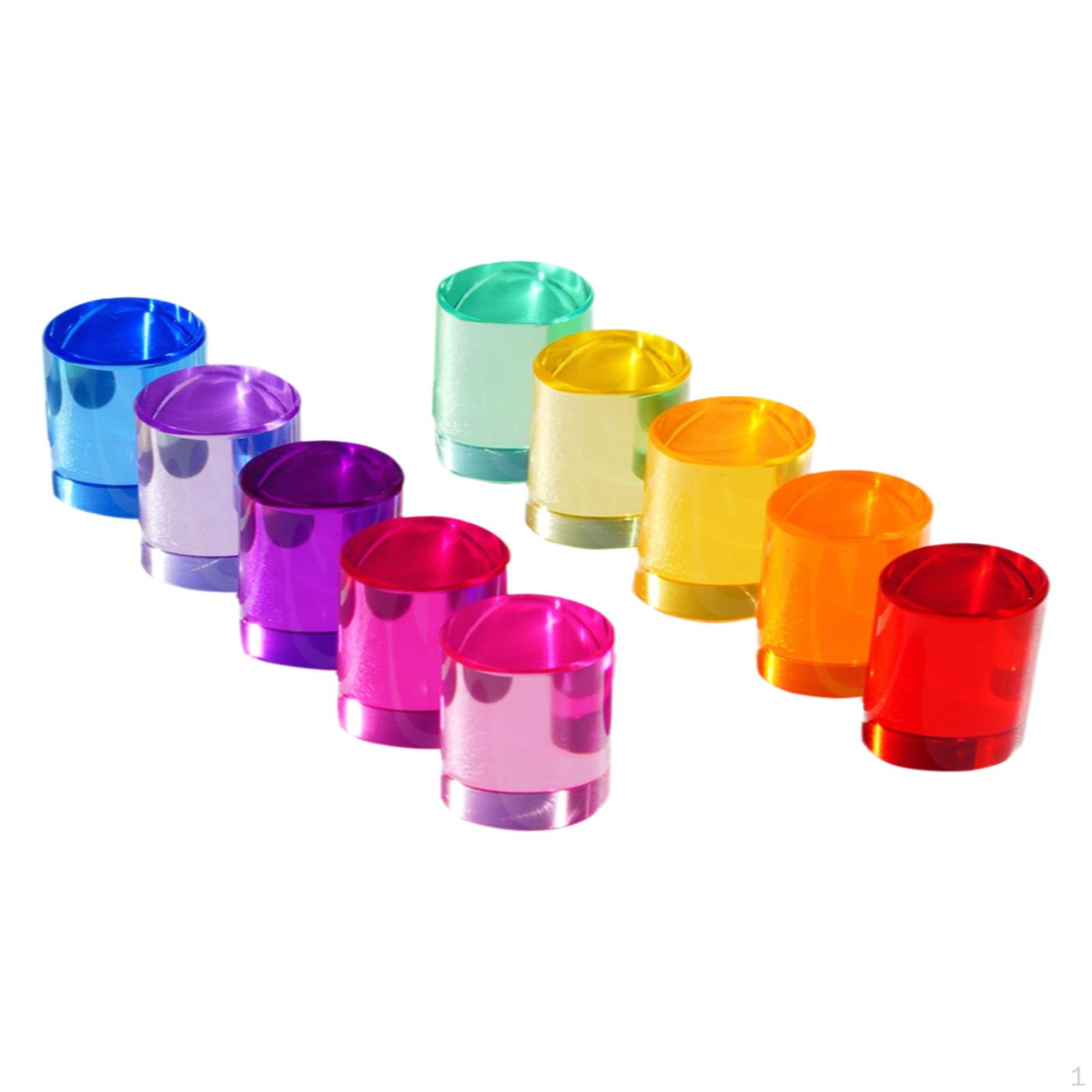 

с радужными акриловыми цилиндрами, координация и укладка для детей от 36 месяцев. 2.5cm