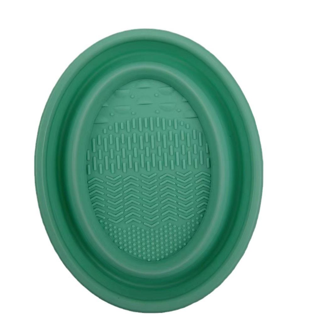 Silicone Makeup Brush Cleaning Bowl & Puff Pad Artifact
