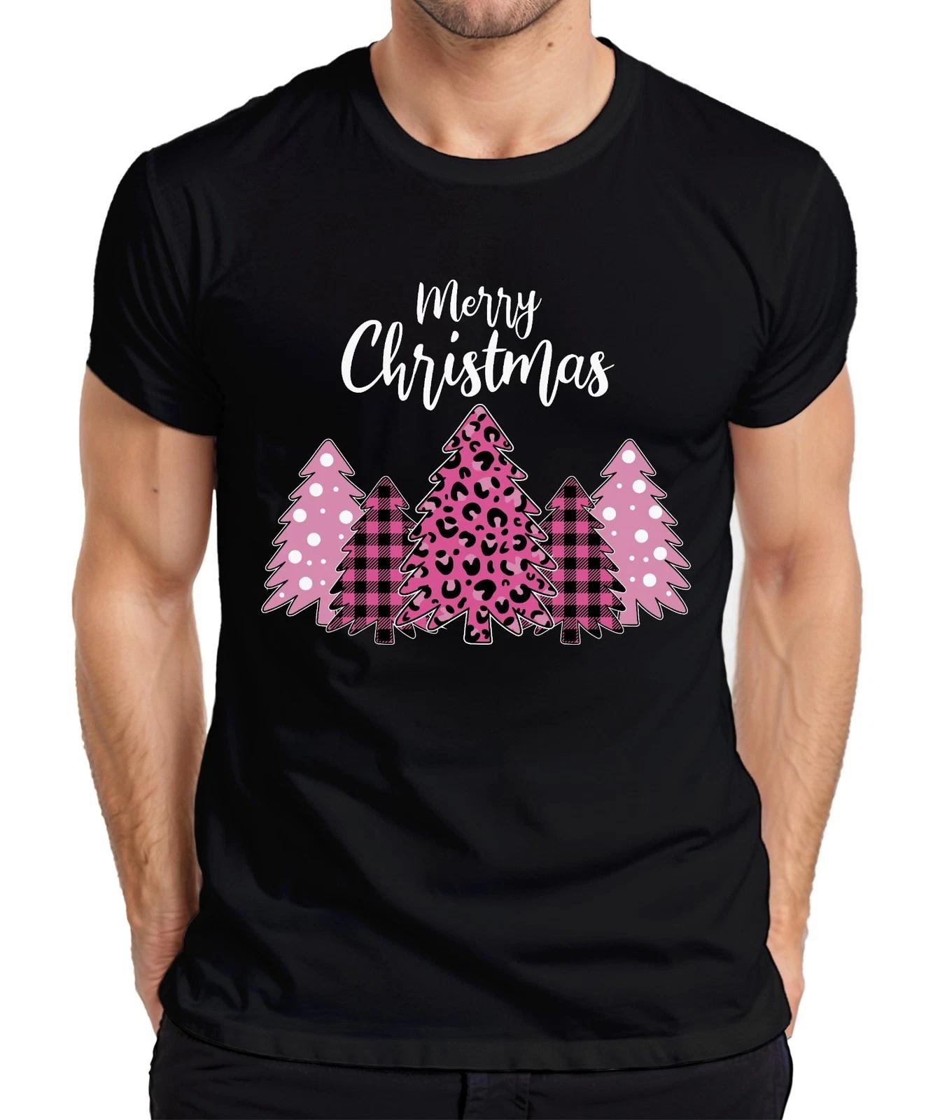 Merry Christmas Weihnachtsbaum Kariert Pink - Weihnachten Weihnachtsgeschenk Chr XXXXL